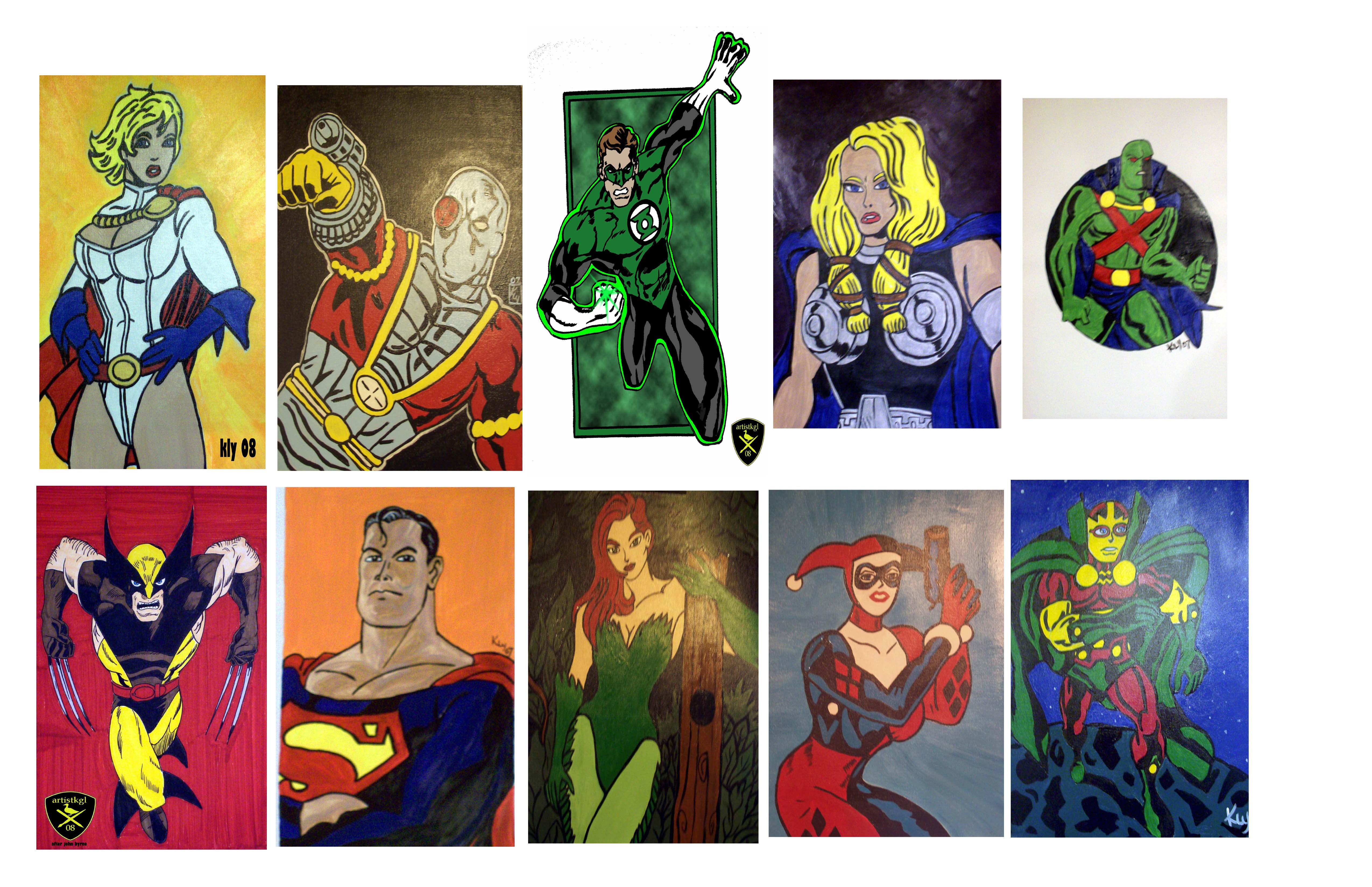 Superhero Paintings